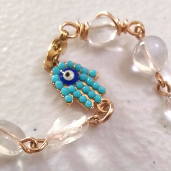 Rainbow of Semi-Precious Stones - Unique Chakra Bracelet - Your Signature Style! - Picture 2 of 12